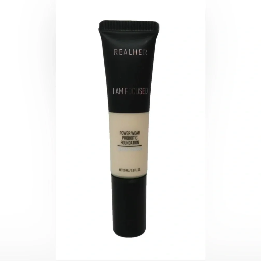 NEW Realher Power Wear Probiotic Foundation I Am Focused (Fair Ivory) 1.2 Ounces